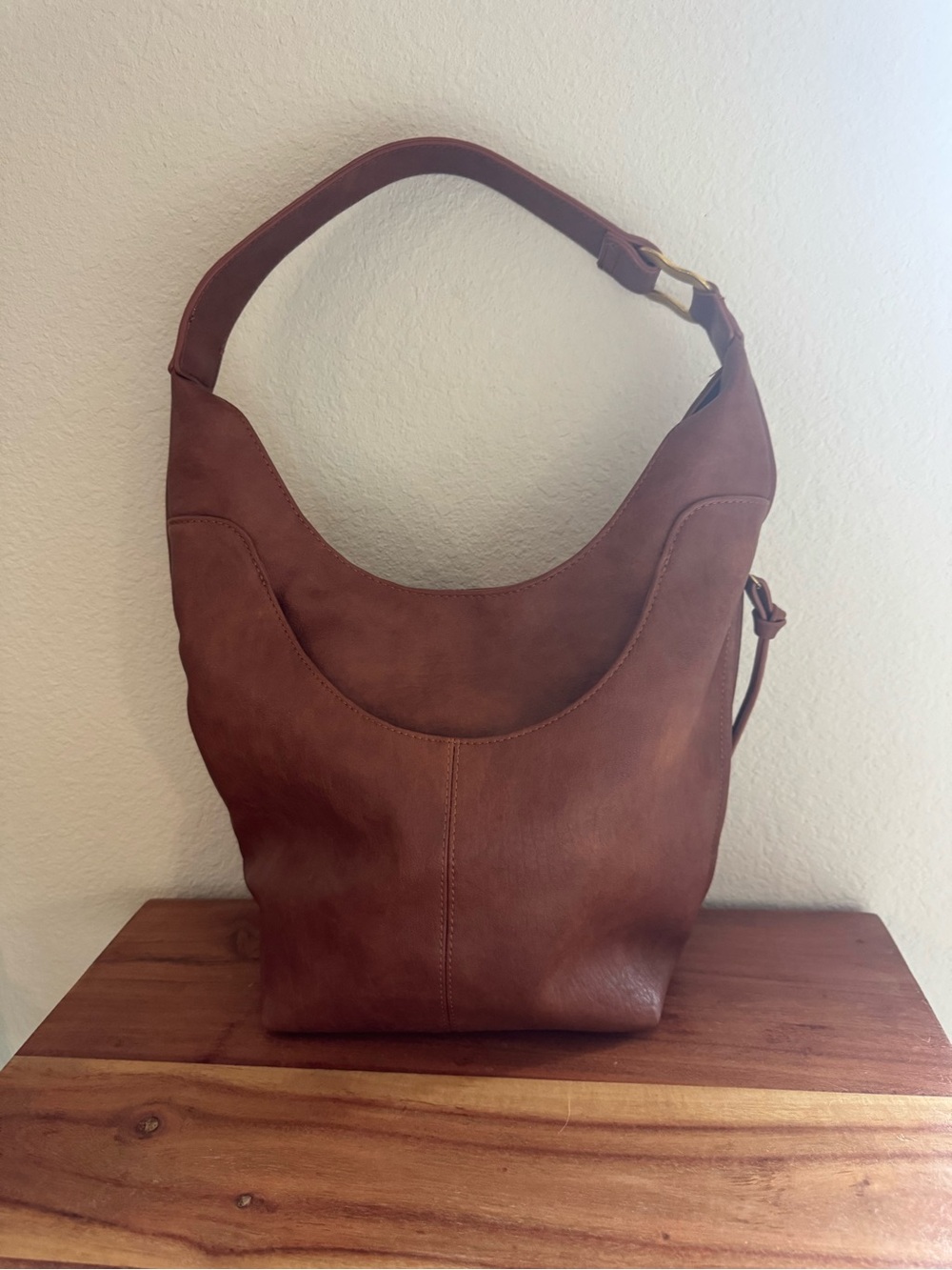 Antik Kraft Rust Cognac Shoulder Hobo Bag